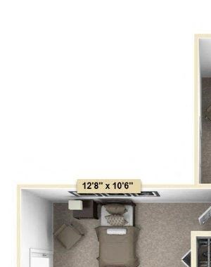 Regal - Two Bedroom One Bath Floor Plan Regal - Two Bedroom One Bath Floor Plan at Grand Bend Club, Michigan, 48439